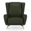 Aile Lounge chair In Olive Leatherette