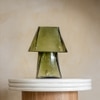 Lueur Olive Green Mini Handcrafted Table Lamp