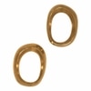 Metalsmith Metal Napkin Ring Set of 2 Gold Finish Dining Table Accessory