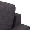 Apollo 3 Seater Fabric Sofa in Steel Colour