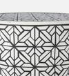 Ossein Marble Side Table in White and Gold