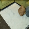 CANTON Wool Rectangle Carpets Hand Tufted in Black Colour