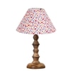 Devansh Multicolor Cotton Table Lamp With  Wood Natural Base (10X10X16) Inches)-40