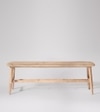 Norway Solid Wood Bench In  Natural  Finish