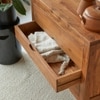Kelpie Solid Wood 3 Drawer Stroage Unit in Honey Oak Finish