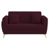 Daraco Velvet 2 Seater sofa in Red wine Color