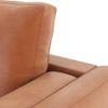 Nolan 3 Seater Leatherette Sofa (Tan)