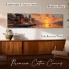 Varanasi Ghats Sunset Canvas Wall Art 12 x 46 Inch