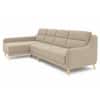 Cinnaro Velvet RHS Sectional Sofa in Cream Color