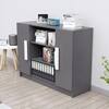 Hexa Engineered Wood Bookshelf in Slate Grey Colour