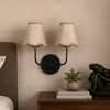 Devansh Metal Electric Wall Light in Gold Colour with Black Shade Count of 1 Light