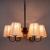 Devansh Dual Gold Metal  Wallmounted Lamp With Cotton Gold Metal  Shade