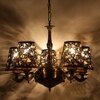 Devansh Metal Wall Mounted Lamp With Beige Jute Shade