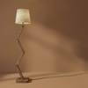 Flex Beige Jute Floor Lamp with Beige Jute Base