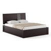 Alaca Hydraulic Storage Bed (Solid Wood) (Mahogany Finish, Queen Bed Size)