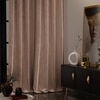 Stoa Paris Velvet Long Door Curtains, Premium Dim-Out Curtain for Pack of 1, Date Night - Parisian Blush