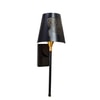 Devansh Metal Electric Wall Light in Black Colour with Black Shade Count of 1 Light