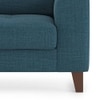 Verona Luxe 3 Seater Fabric Sofa in Colonial Blue Colour