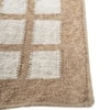 Jaipur Rugs Soft Striped Wool Viscose Dhurrie Rug Brown 6x8 ft