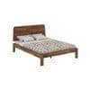 Samriddh Solid Wood Queen Size Non Storage Bed In Provincial Teak Finish