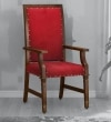 Pury Sheesham Wood Armchair In Provincial Teak Finish