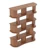 Imola Solid Wood Bookshelf In Amber Walnut Finish