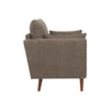 Arihana Boucle Fabric Arm Chair in Brown Colour