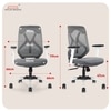 Kepler Brooks Marvel MB Office Desk Chair in Grey Colour