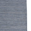 Jaipur Rugs Soft Geometric Grid Wool Viscose Dhurrie Rug Blue 6x9 ft