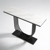 Black Metal Console Table in Black Colour