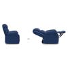 Griffin Fabric One Seater Manual Recliner in Lapis Blue Fabric Colour