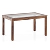 Floyd 6 Seater Glass Top Dining Table With Set Of 6 Alaine Dining Chairs