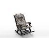 Udell Solid Wood Rocking Chair in Beige printed Colour