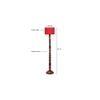 Candace Brown Cotton Shade Floor Lamp