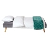 Brower 3 Seater Sofa Cum Bed In Green Color