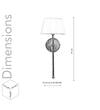 Woody Metal Shine Brass Finish Wall Light
