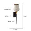 Devansh Metal Electric Wall Light in Black Colour with Multi Shade Count of 1 Light