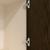 8 Shelves Semi Open Multipurpose Matrix Kitchen Cabinet In Chiyoda Wange & Highland Pine Finish