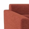 Lewis 1 Seater Fabric Sofa In Dark Coral Colour