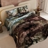 Stoa Paris 300TC UltrSatin Super King Bedsheet with 2 Pillow Covers Satin Super Moss Brown