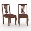Samuel Solid Wood 4 Seater Dining set in Urban Teak Finish