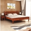 Miraya Solid Wood King Size Non Storage Bed In Honey Finish