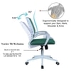 Mmarveal Mid Back Ergonomic Chair in Dark Green Colour