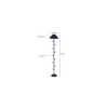 Eliot Black Fabric Floor Lamp with Black Iron Base