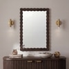 Ruki Solid Wood Mirror Frame In Toasted Walnut Finish