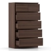 Bocado Tall Engineered Wood Chest of 6 Drawers in Columbian Walnut Finish