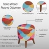Ophelia Solid Wood  Ottomon in  Multicolor Colour