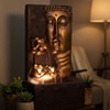 Gold Wine Buddha Face Wall Water Fountain For Home