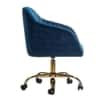 Doe Buck Louise Modern Blue Velvet Office Chair