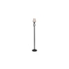 Cora Black Glass Shade Floor Lamp